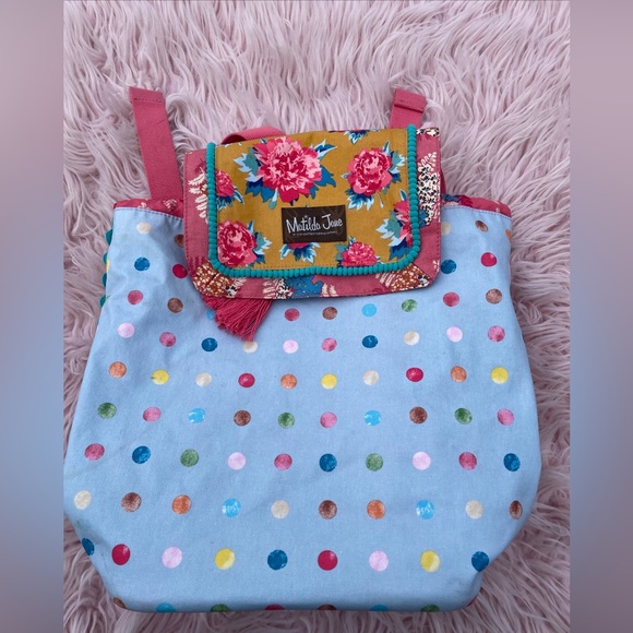 Matilda Jane Bags Matilda Jane Polka Dot Floral Drawstring Swim